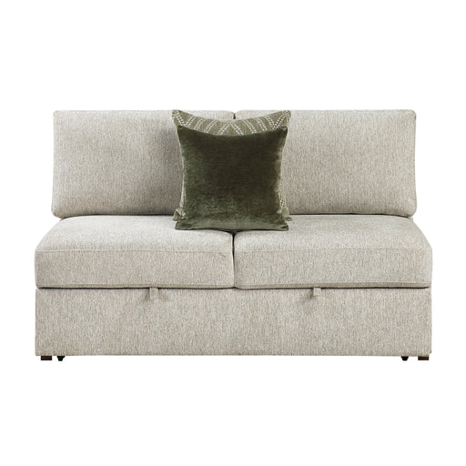 Isla Armless Convertible 2-seater With Pull-out Bed And Click Motion Back
