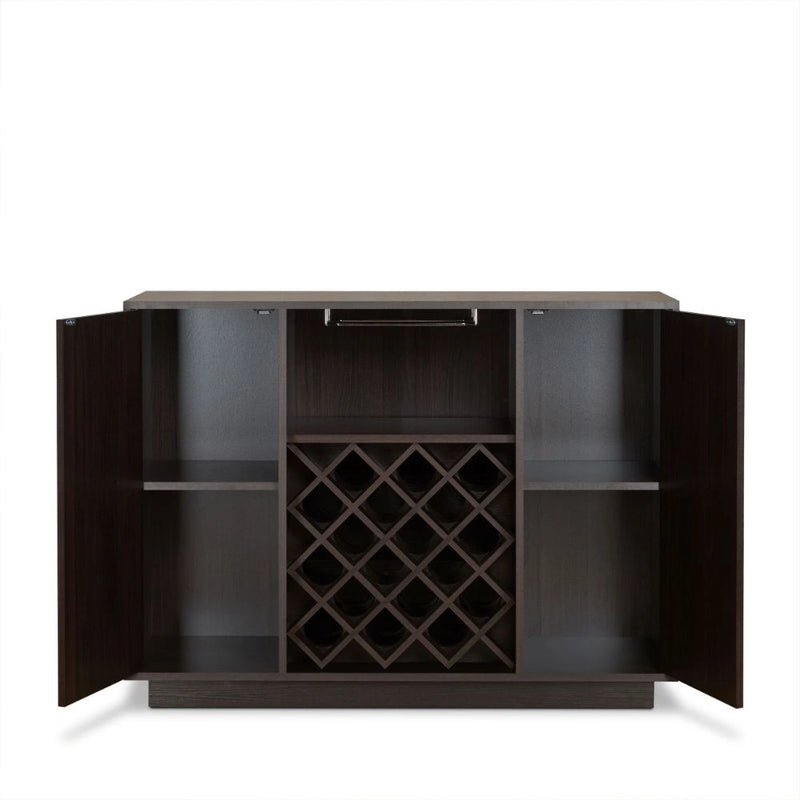 Server w/Wine Rack & Cup Holder