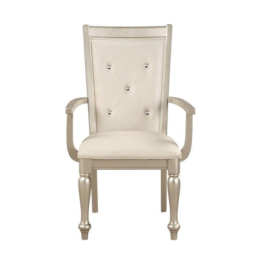 Celandine Arm Chair in Silver (Set of 2)
