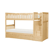 Bartly-(5) Twin/Twin Step Bunk Bed with Storage Boxes image
