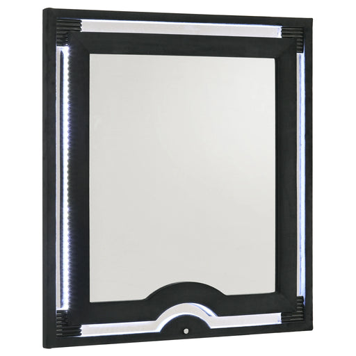 Ravenne Velvet Upholstered LED Dresser Mirror