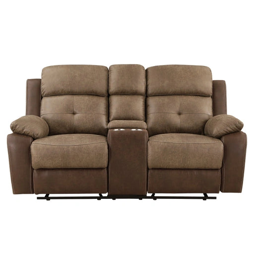 8599BR-2 - Sofá biplaza reclinable doble con consola central