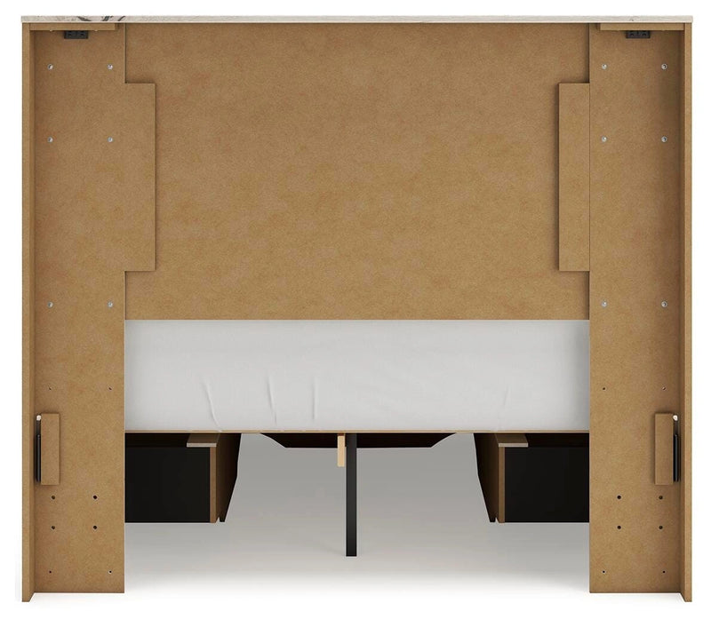 Cama Lawroy con almacenamiento en el panel