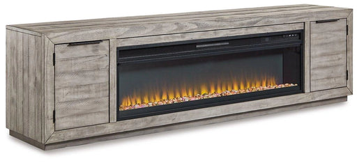Naydell 92" TV Stand with Electric Fireplace