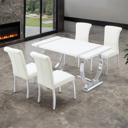 Holstebro 5 Pc 60" Dining Table Set