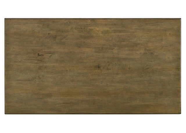 Mesa de comedor ST GALLEN, Tono natural/Gris claro