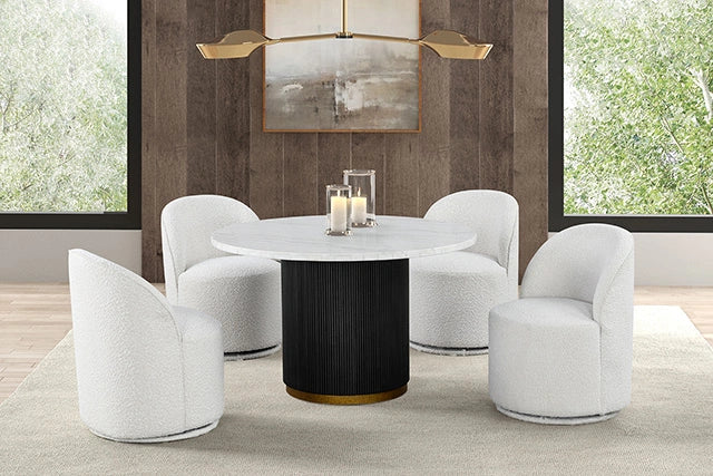 Silla giratoria de comedor Broager