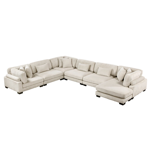 Traverse 6-piece Modular Sectional With Reversible Chaise