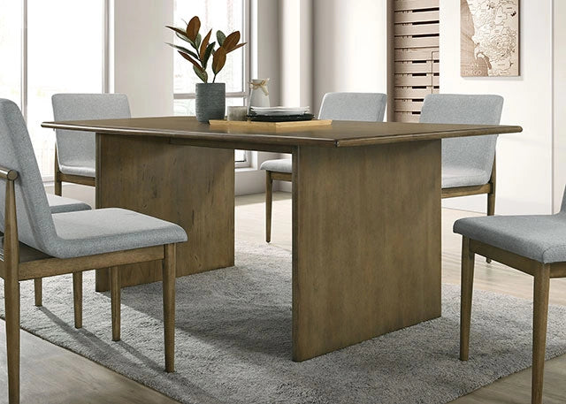 Mesa de comedor ST GALLEN, Tono natural/Gris claro
