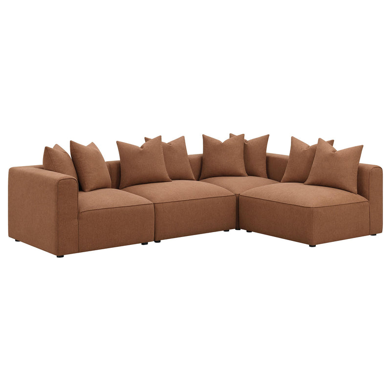 Sillón de esquina tapizado Jennifer
