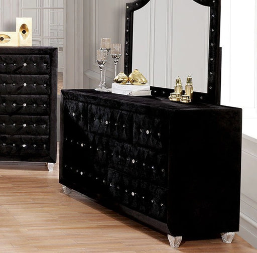 Cómoda Alzire en negro y gris