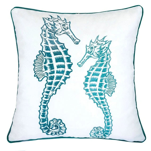 Almohada Terrie Teal de 20" x 20", color turquesa