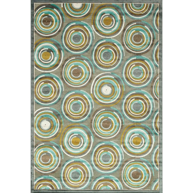Alfombra Atlas Gris/Aqua