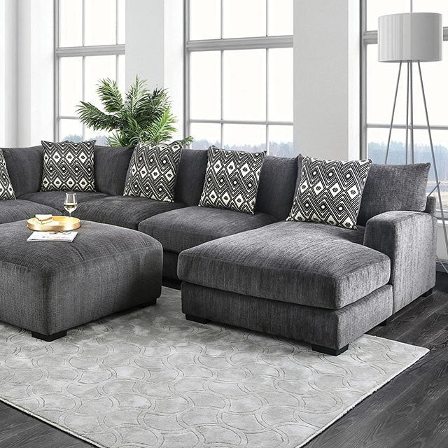 Seccional Kaylee con chaise a la derecha