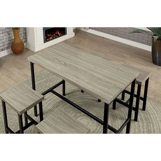 Juego de mesa Vilvoorde de 5 piezas a altura de mostrador