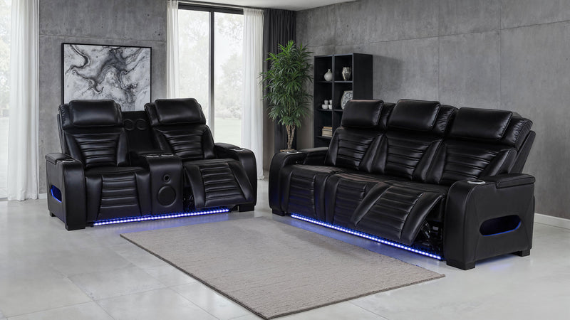 Juego de Sofás Reclinables Eléctricos Zuma Dual