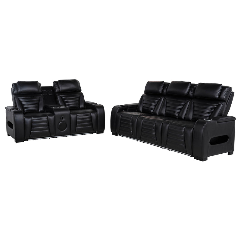 Juego de Sofás Reclinables Eléctricos Zuma Dual