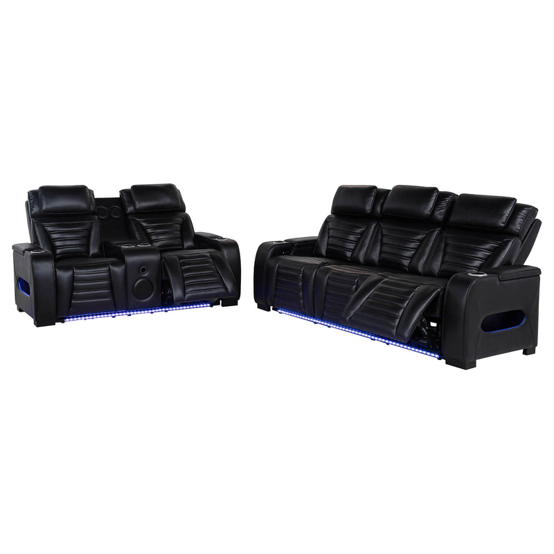 Juego de Sofás Reclinables Eléctricos Zuma Dual