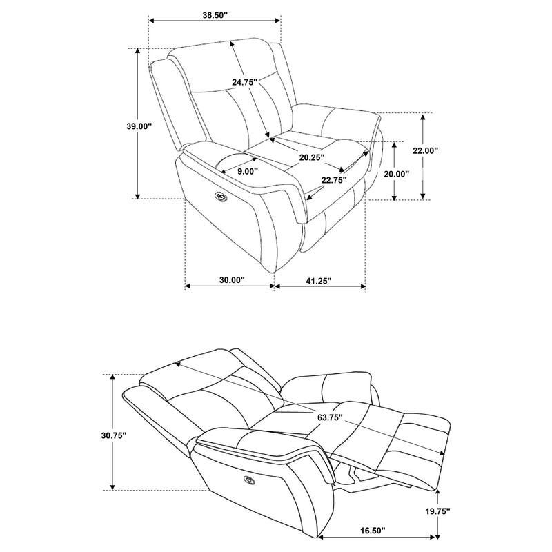 Sillón reclinable Lawrence Glider