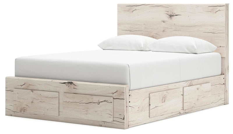 Cama Lawroy con almacenamiento en el panel