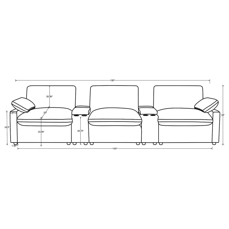 Asientos para cine en casa Collins Power