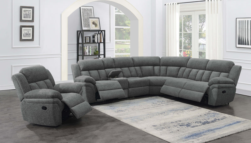 Sofá seccional reclinable modular Baréin
