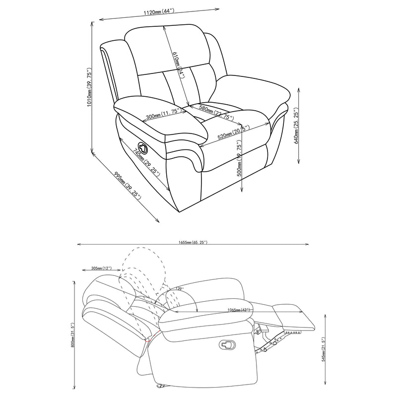 Sillón reclinable Bahrain Glider