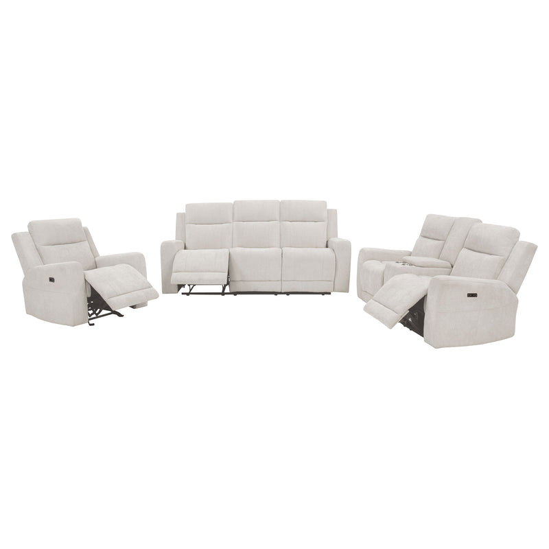 Juego de sofá reclinable eléctrico Kennett