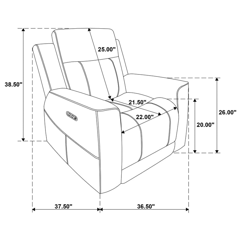 Juego de sofá reclinable eléctrico Kennett