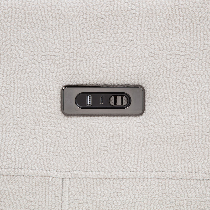 Sofá biplaza reclinable eléctrico Kennett
