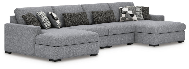 Sofá seccional Bealton con doble chaise longue