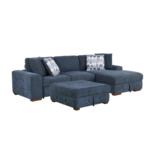 Raife 3-piece Sectional With Right Chaise And Ottoman