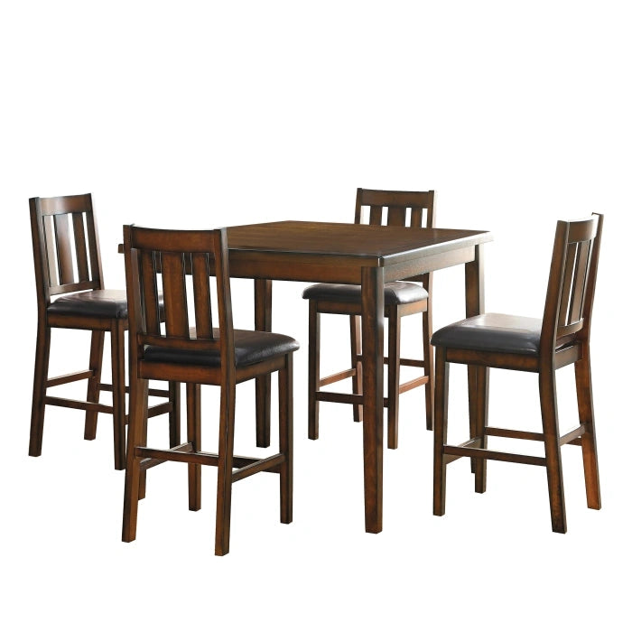5511-36 - Juego de comedor de altura de mostrador de 5 piezas