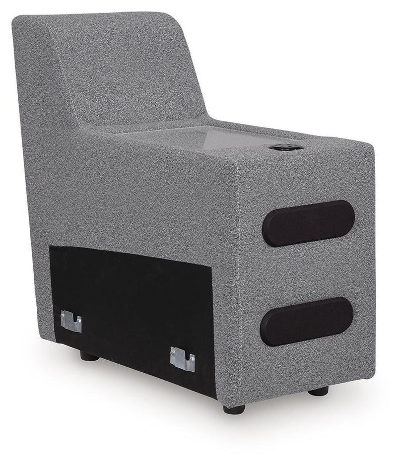 Seccional reclinable Modmax con consola de audio
