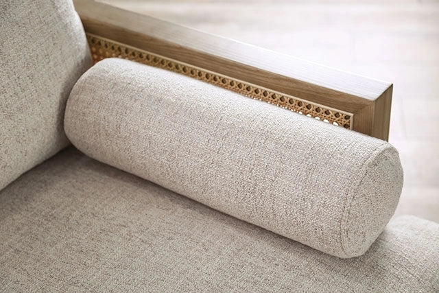 Silla AALESUND, Beige/Roble Claro Natural y Marrón