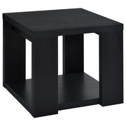 Pavone Open-Shelf Coffee and End Table Set - Black 2-Piece Set