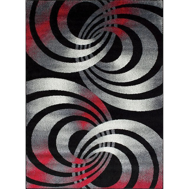 سجادة منطقة سرانج رمادي/أحمر 5' × 7'