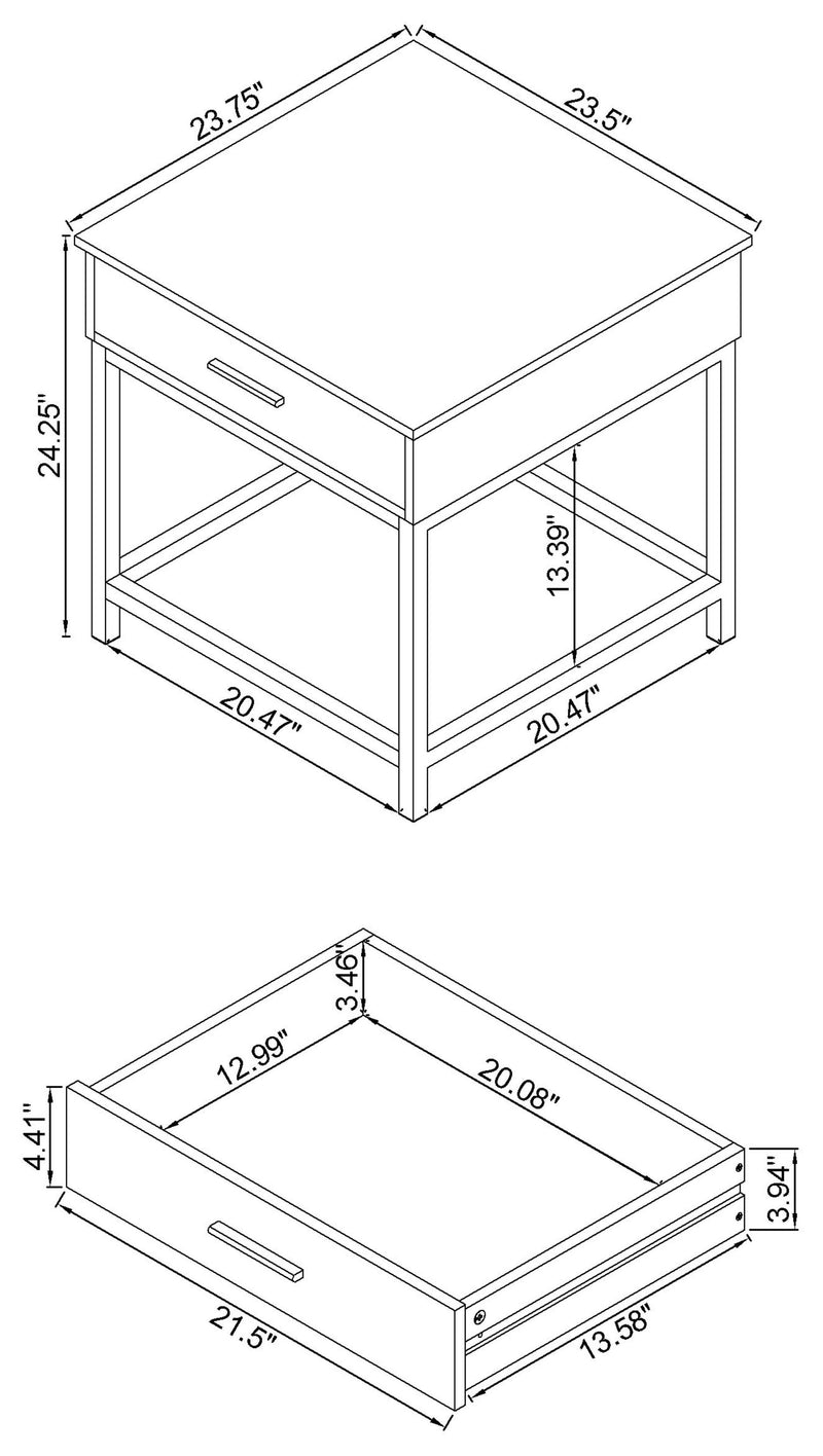 Mesa auxiliar Byers