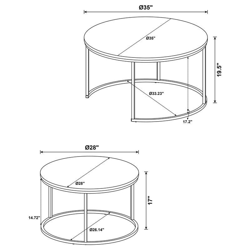 Mesa de centro Lainey Nesting