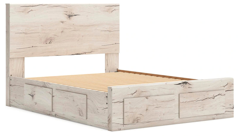 Cama Lawroy con almacenamiento en el panel