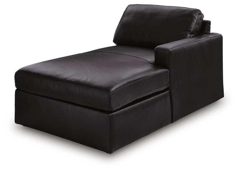 Sofá modular doble chaise Modmax II con consolas de audio