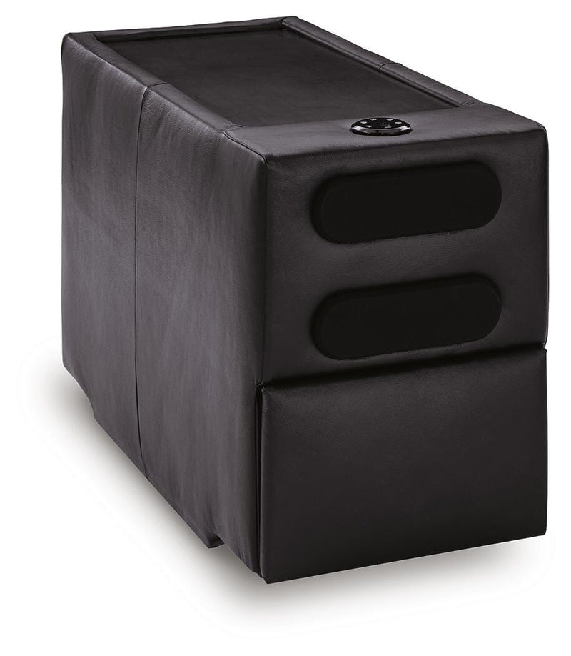 Sofá modular doble chaise Modmax II con consolas de audio
