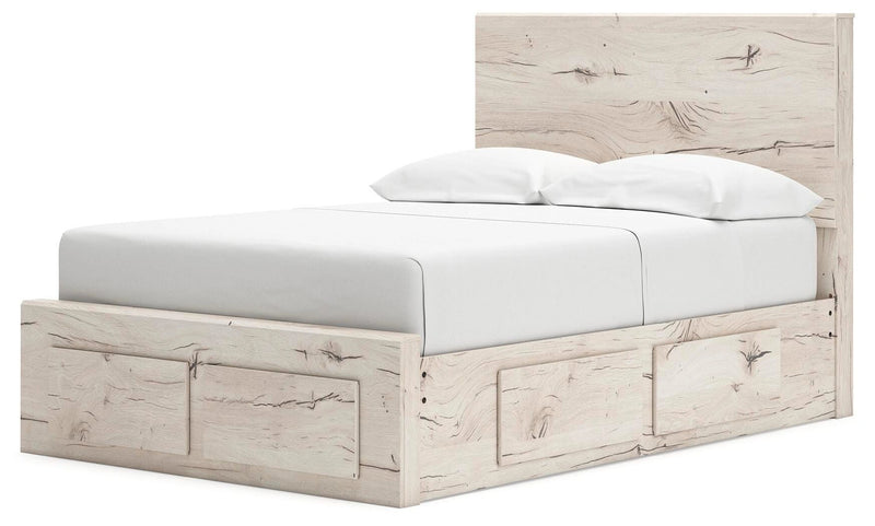 Cama Lawroy con almacenamiento en el panel
