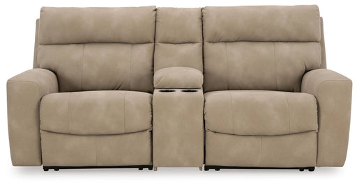 Next-Gen DuraPella Power Reclining Sectional Loveseat with Console