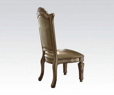Silla lateral Acme Vendome (juego de 2) en pátina dorada 63003