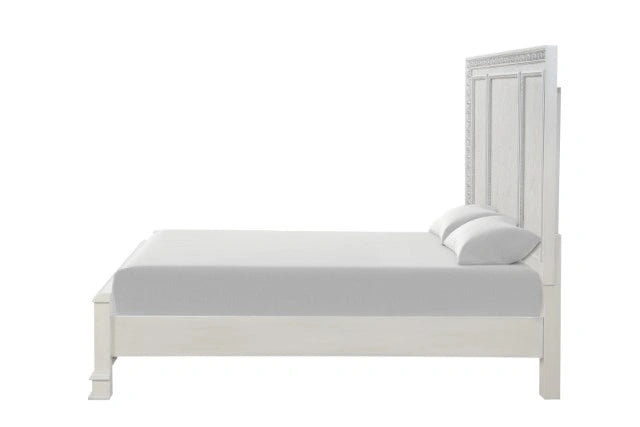 Stella Mia Cama Matrimonial y Cama Queen Blanca y Blanca