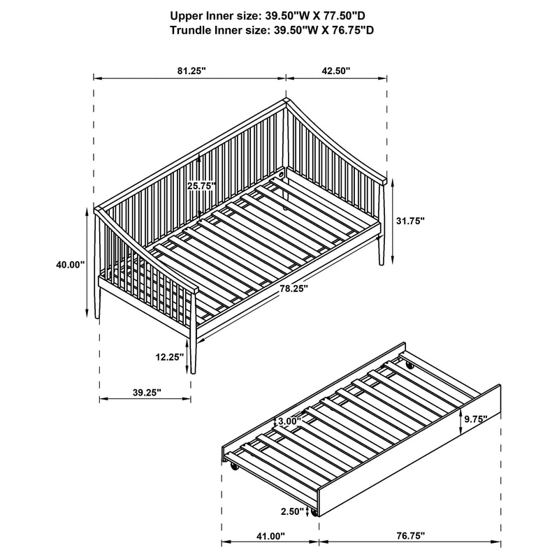 Delgado Windsor Daybed With Trundle