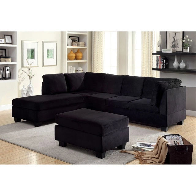 Puf otomano negro LOMMA