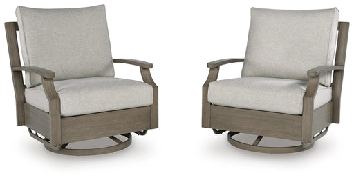 Rainier Ranch Outdoor Swivel Glider Chair with Cushion