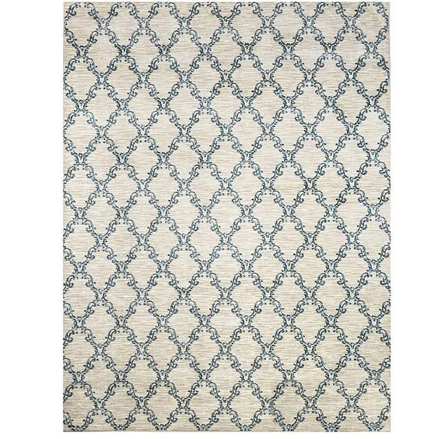 سجادة أكاثوس بلون رمادي فاتح/أزرق مقاس صغير ومتوسط 5' × 8'